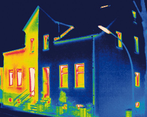 WDVS Wärmedämmverbundsystem Wärmebildkamera Immobilie Heiligenhaus